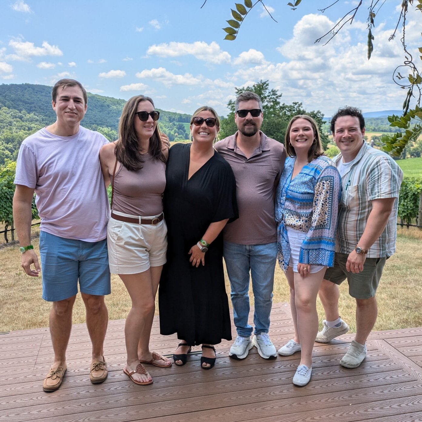 Guests on a Vineyard Voyages tour
