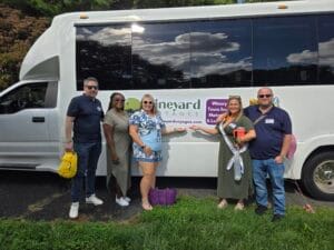 Vineyard Voyages luxury tour bus