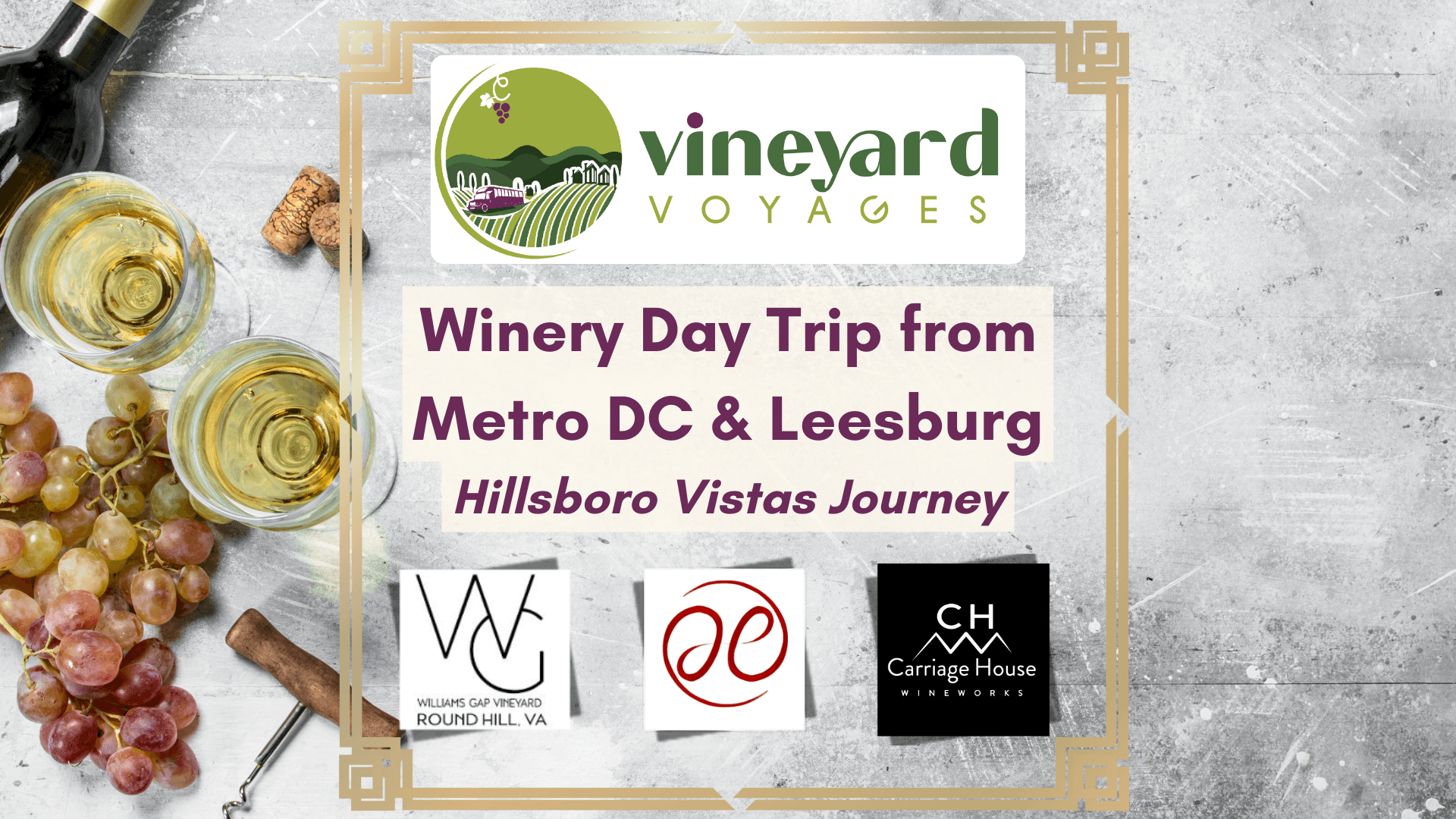 Scenic view from a Loudoun County winery on the Hillsboro Vistas Journey