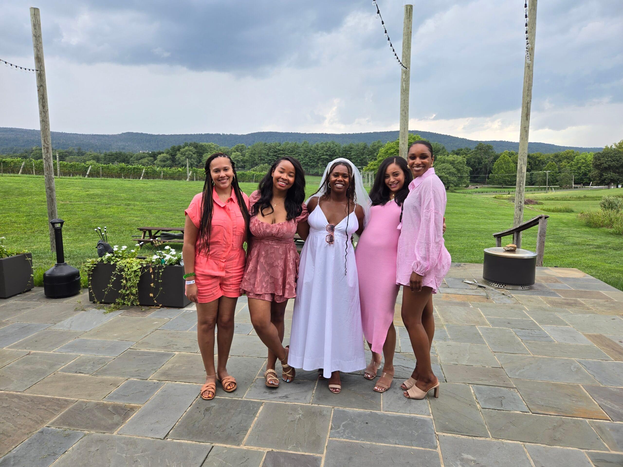 A Virginia winery surrounded by vineyard scenery