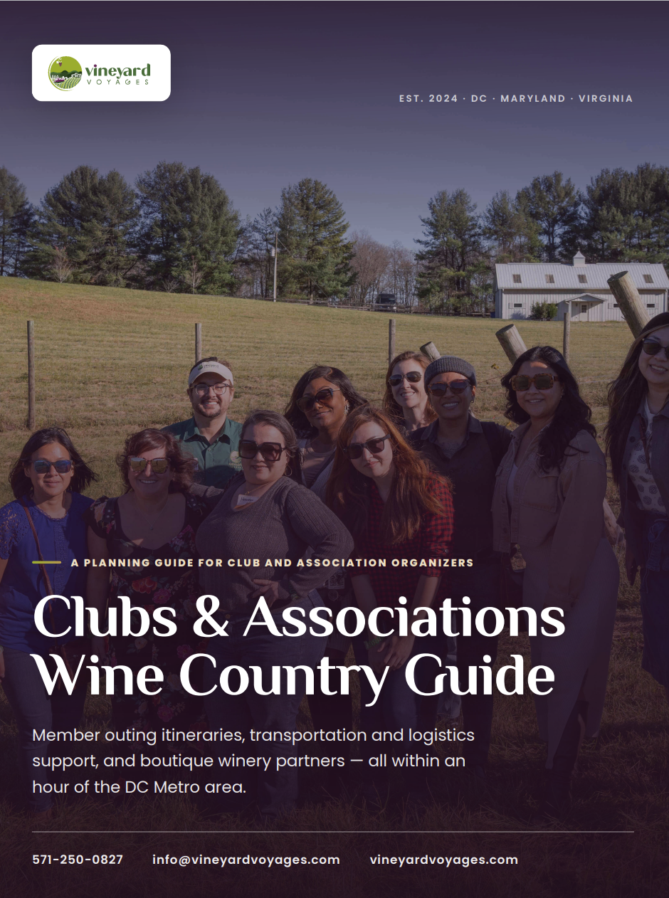 Cover preview of the Vineyard Voyages Clubs and Associations Wine Country Guide