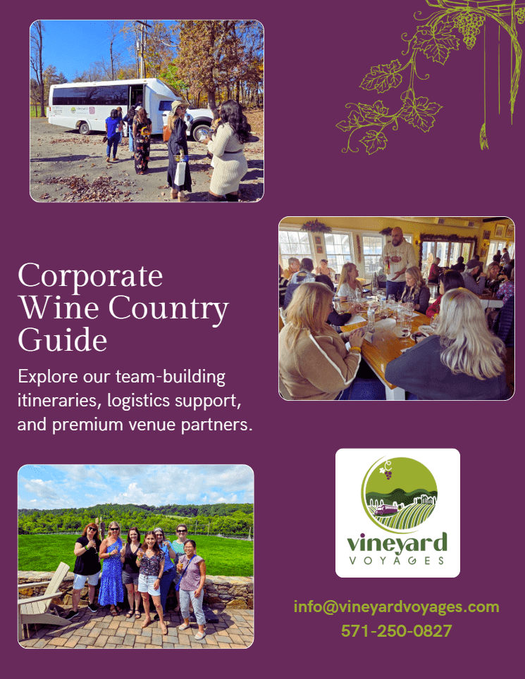 Cover preview of the Vineyard Voyages Corporate Wine Country Guide