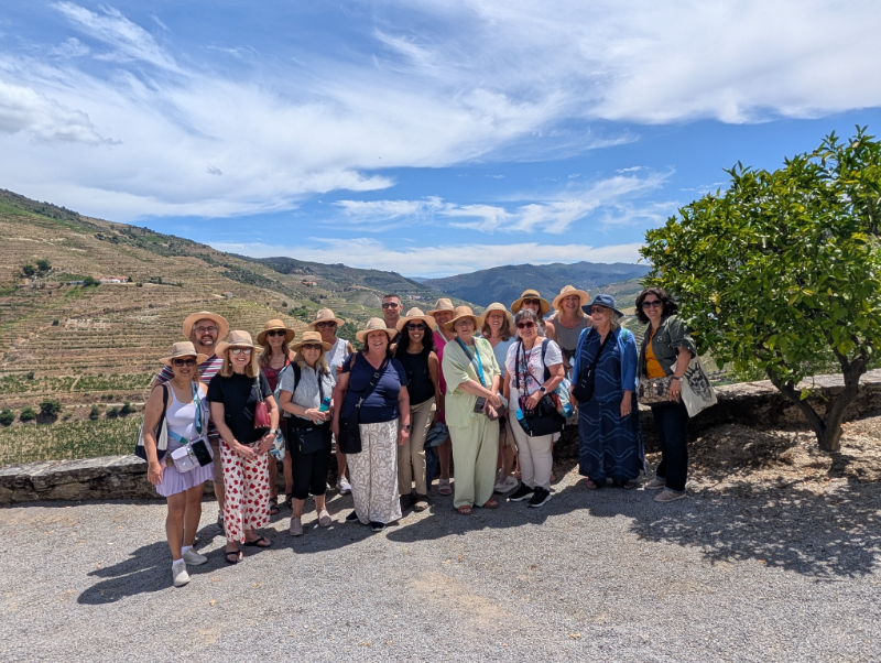 Vineyard Voyages group at Quinta do Crasto in the Douro Valley