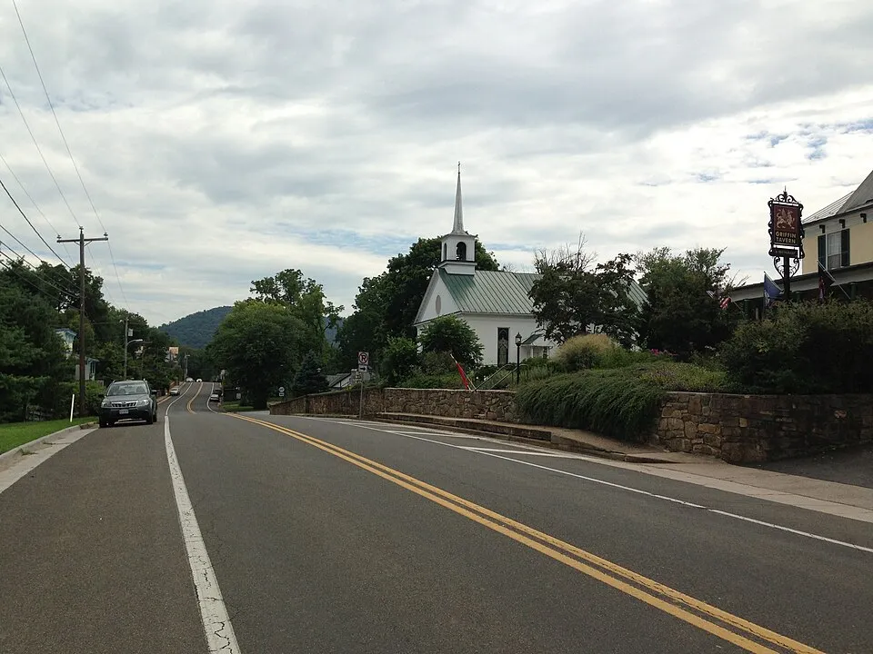 The village of Flint Hill in Rappahannock County